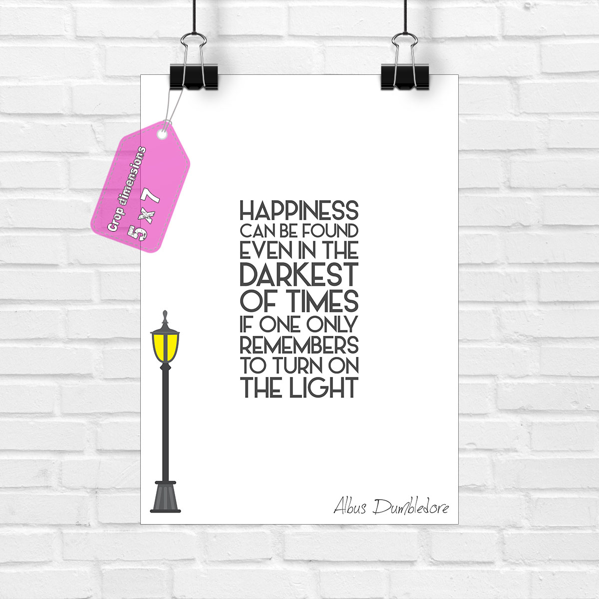 Affiche De Citations Albus Dumbledore Imprimee Le Bonheur Peut Etre Trouve Harry Potter Ebay